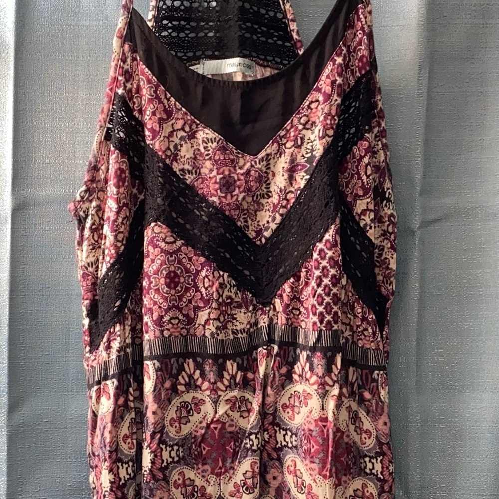 Maurice’s Racerback Lace Tank top size Medium